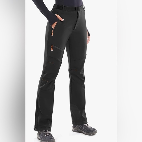 Heathyoga Women's Black Outdoor Snow Pants - Picture 1 of 11